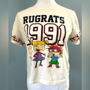 Rugrats 1991 Juniors Small Cropped T-Shirt Kidcore‎